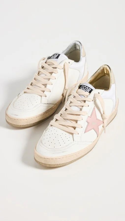 Golden Goose Ballstar Leather and Nylon Upper Sneakers - Image 2