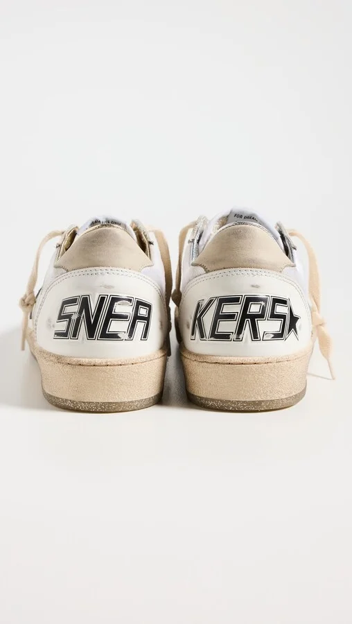 Golden Goose Ballstar Leather and Nylon Upper Sneakers - Image 3