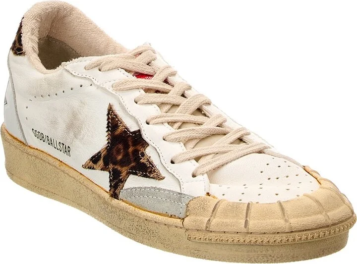 Golden Goose Ballstar Leather & Haircalf Sneaker
