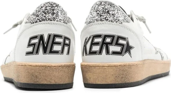 Golden Goose "Ballstar" Nappa Upper And Spur Glitter Star And Heel. Shoes - Image 2