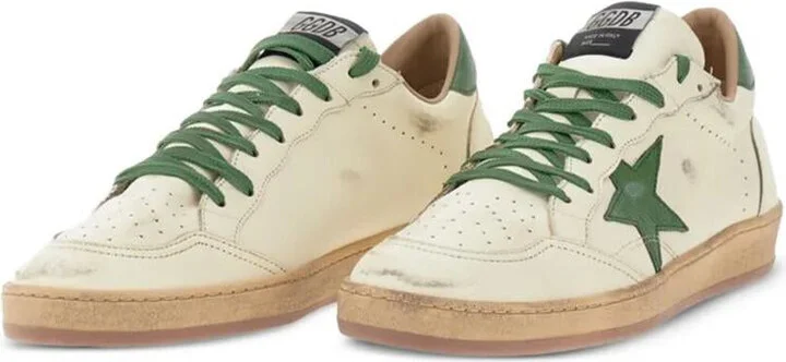 Golden Goose "Ballstar" Nappa Upper Toe And Spur Leather Star And Heel Sneakers Shoes - Image 2