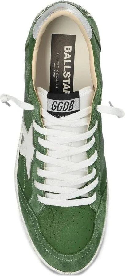 Golden Goose Ballstar Nappa Upper Toe And Spur Nylon Tongue Leather Star Laminated Heel - Image 3