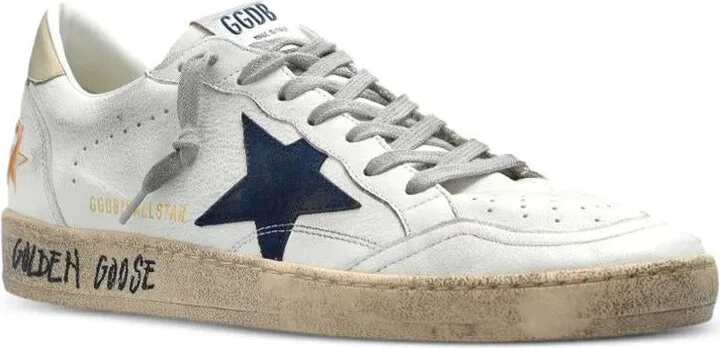 Golden Goose Ballstar Nappa Upper Toe And Spur Suede Star Leather Heel - Image 3