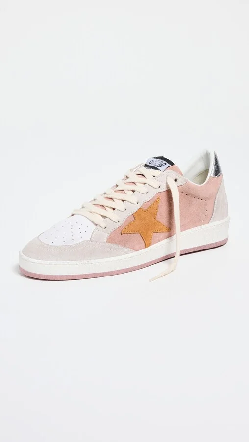Golden Goose Ballstar Suede Upper Laminated Heel Sneakers - Image 5