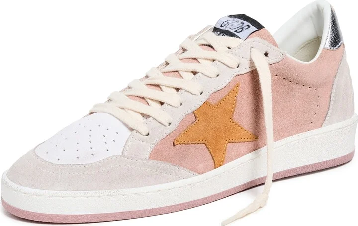 Golden Goose Ballstar Suede Upper Laminated Heel Sneakers