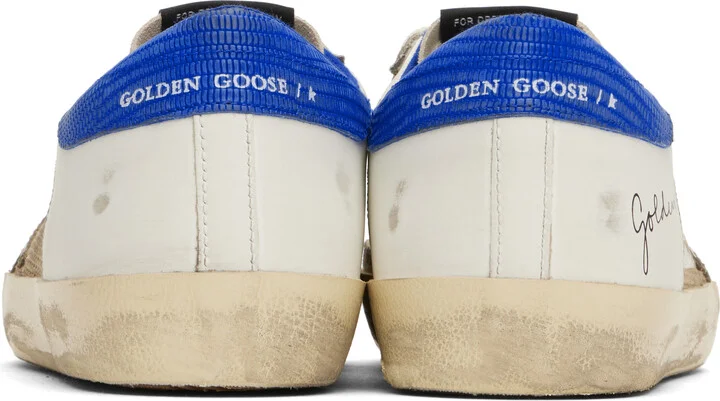 Golden Goose Beige & Off-White Super-Star Sneakers - Image 2