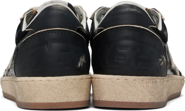 Golden Goose Black Ball Star Destroyed Toe Sneakers - Image 2