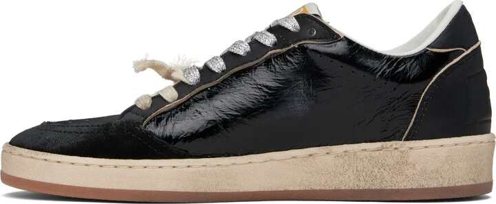 Golden Goose Black Ball Star Destroyed Toe Sneakers - Image 3