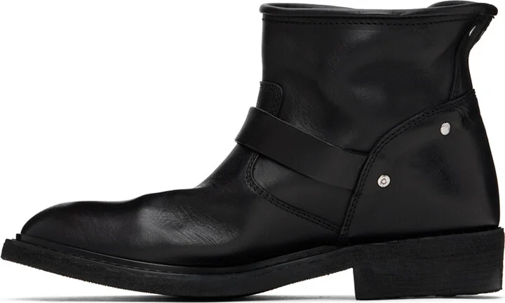 Golden Goose Black Biker Low Boots - Image 3