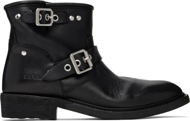 Golden Goose Black Biker Low Boots