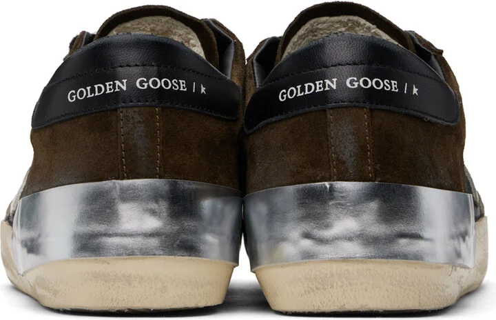 Golden Goose Black & Brown Super-Star Penstar Sneakers - Image 2