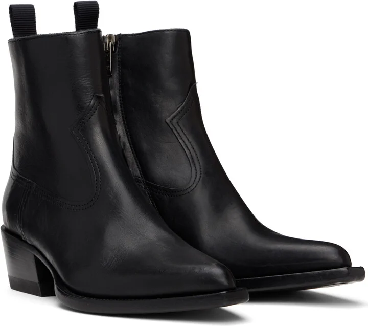 Golden Goose Black Debbie Ankle Boots - Image 4
