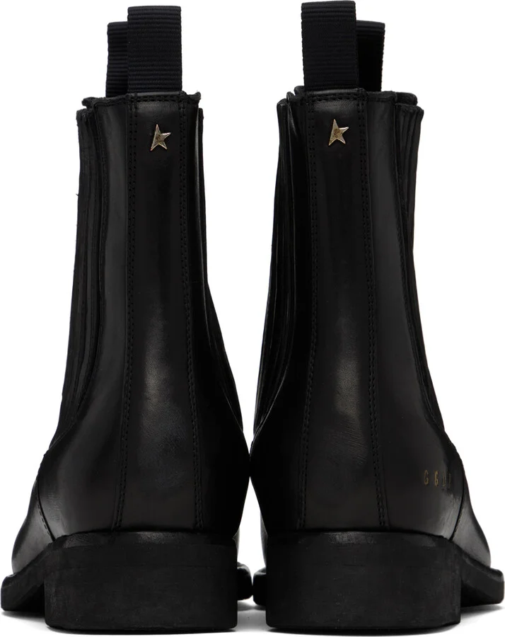 Golden Goose Black Leather Chelsea Boots - Image 2