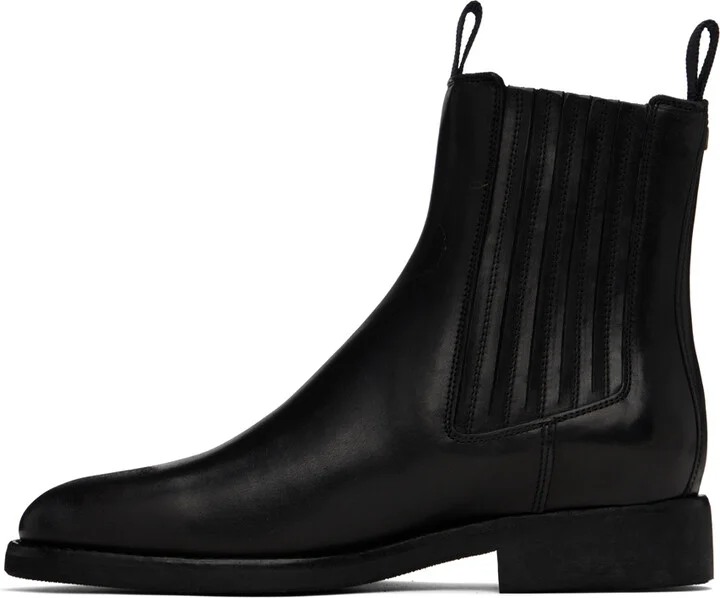 Golden Goose Black Leather Chelsea Boots - Image 3