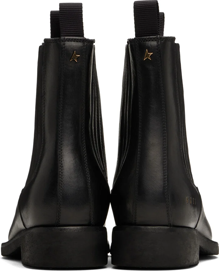Golden Goose Black Leather Chelsea Boots - Image 2