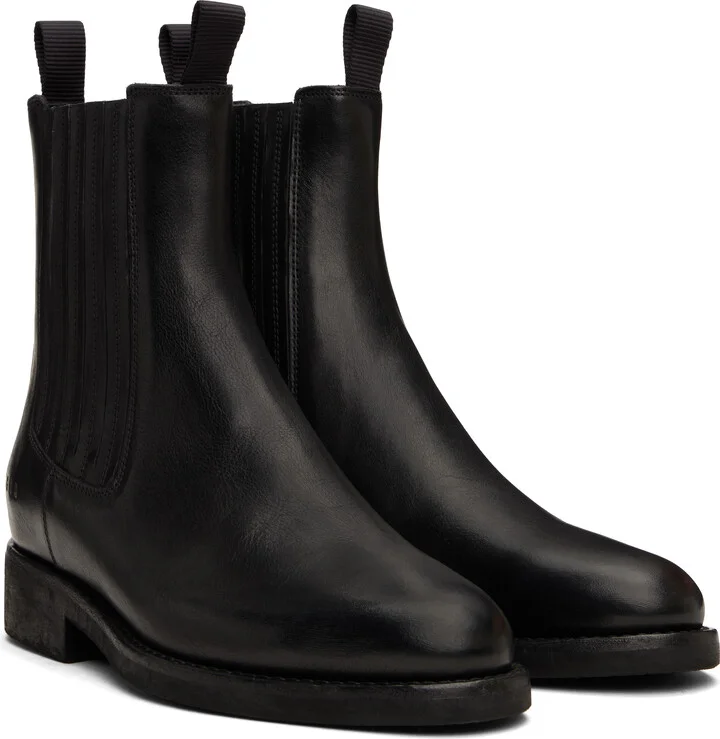 Golden Goose Black Leather Chelsea Boots - Image 4