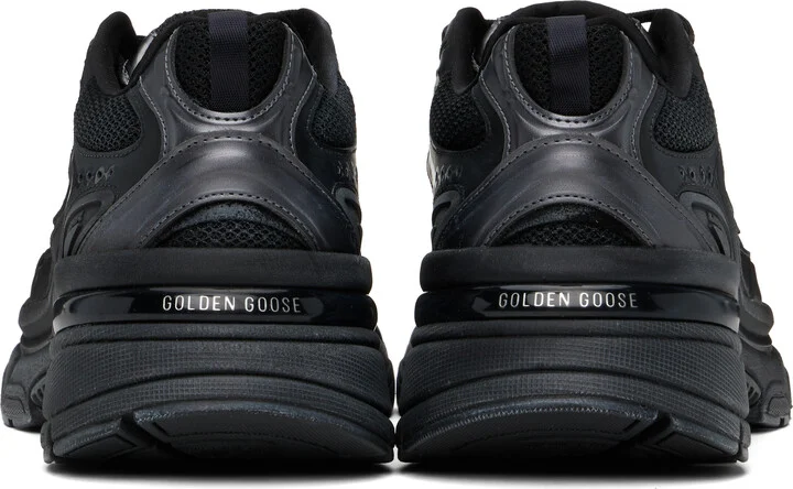 Golden Goose Black Lightstar Sneakers - Image 2