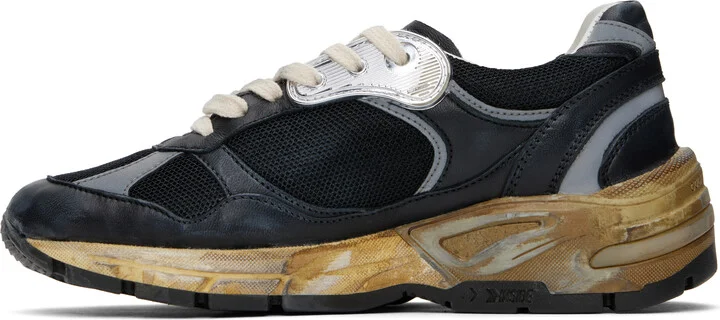 Golden Goose Black Running Dad Sneakers - Image 3