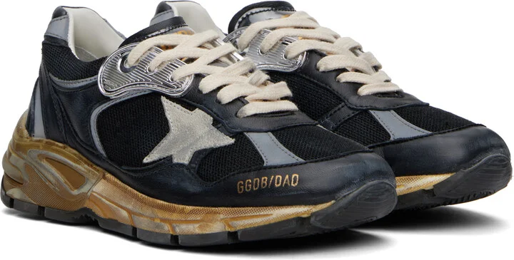 Golden Goose Black Running Dad Sneakers - Image 4