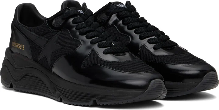 Golden Goose Black Running Sole Sneakers - Image 4