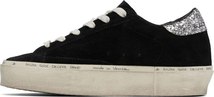 Golden Goose Black & Silver Hi Star Classic Sneakers - Image 3