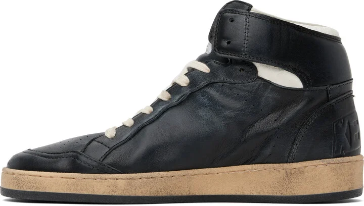 Golden Goose Black Sky-Star Sneakers - Image 3