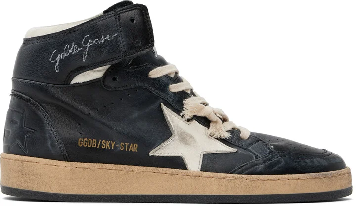 Golden Goose Black Sky-Star Sneakers