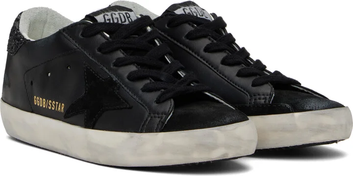 Golden Goose Black Super-Star Classic Sneakers - Image 4