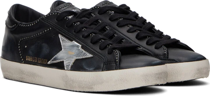 Golden Goose Black Super-Star Classic Sneakers - Image 4