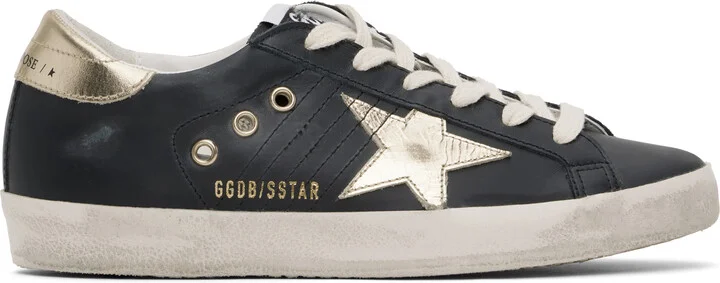 Golden Goose Black Super-Star Classic Sneakers