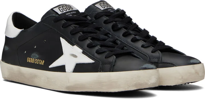 Golden Goose Black Super-Star Sneakers - Image 4