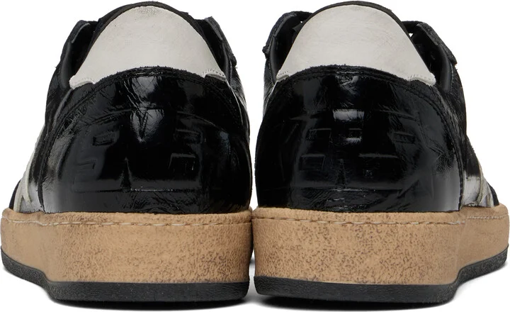 Golden Goose Black & White Ball Star Sneakers - Image 2