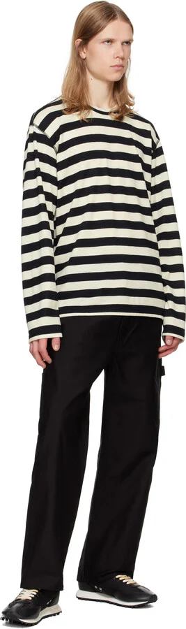 Golden Goose Black & White Marathon M77 Sneakers - Image 5