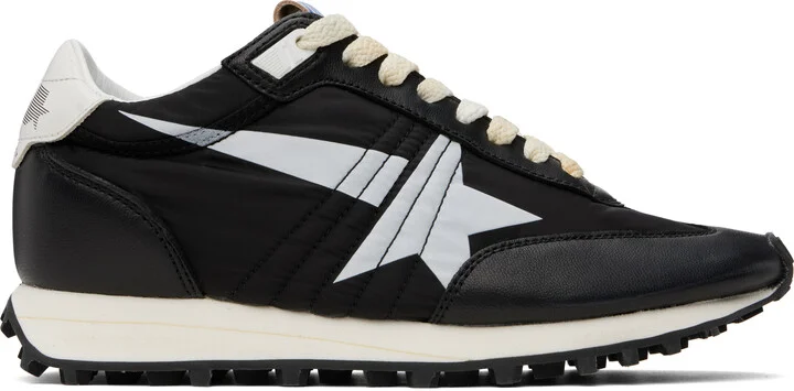 Golden Goose Black & White Marathon M77 Sneakers