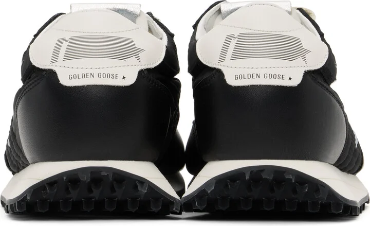 Golden Goose Black & White Marathon Sneakers - Image 2