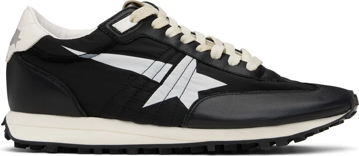 Golden Goose Black & White Marathon Sneakers