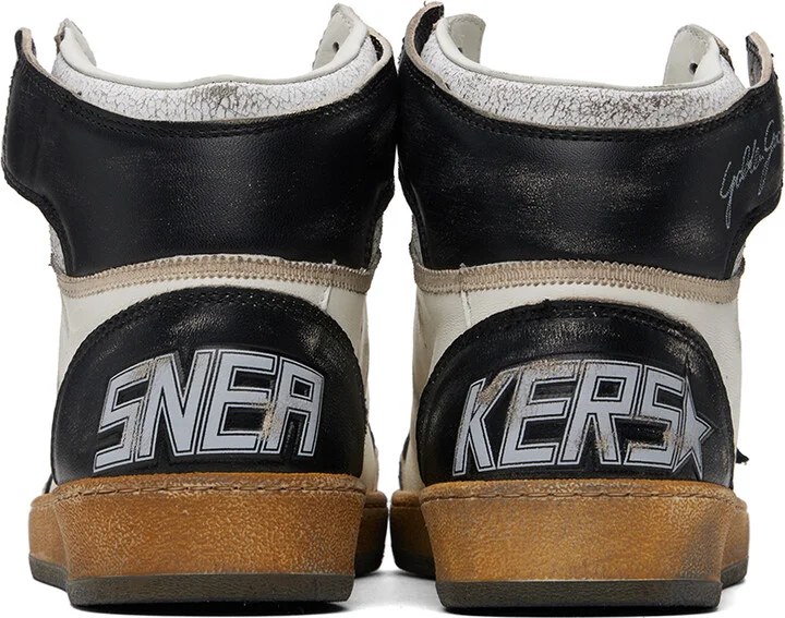 Golden Goose Black & White Sky-Star Sneakers - Image 2