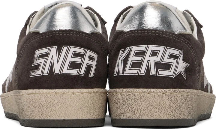 Golden Goose Brown Ball Star Sneakers - Image 2