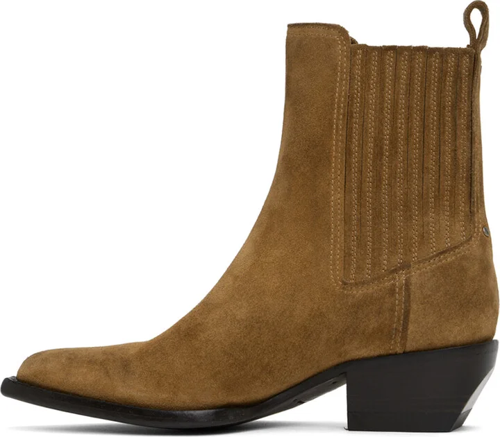 Golden Goose Brown Debbie Chelsea Boots - Image 3