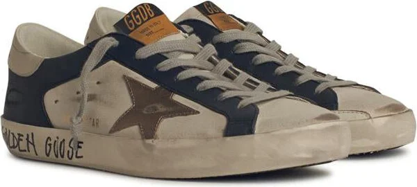 Golden Goose Cream Leather Sneakers - Image 2