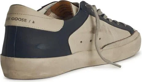 Golden Goose Cream Leather Sneakers - Image 3
