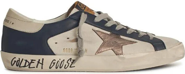 Golden Goose Cream Leather Sneakers