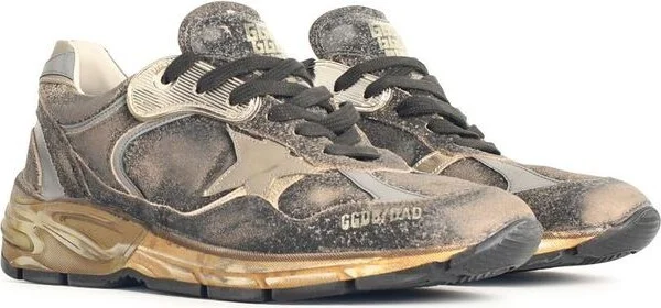 Golden Goose 'Dad' Black Leather Blend Sneakers - Image 3