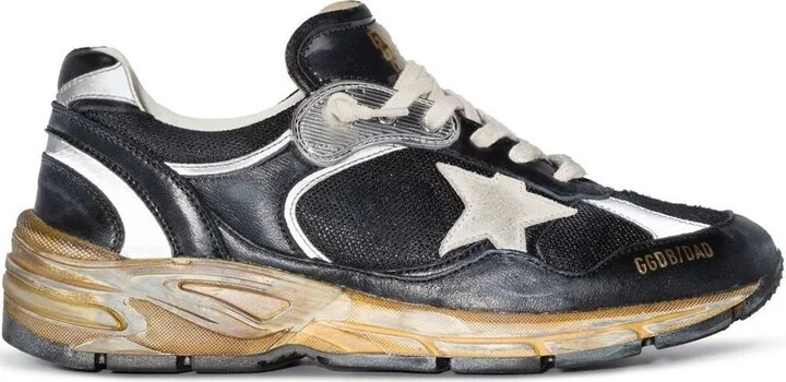 Golden Goose Dad-Star Leather Sneakers