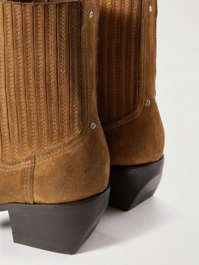 Golden Goose - Debbie Beatles Suede Ankle Boots - Brown - Image 4