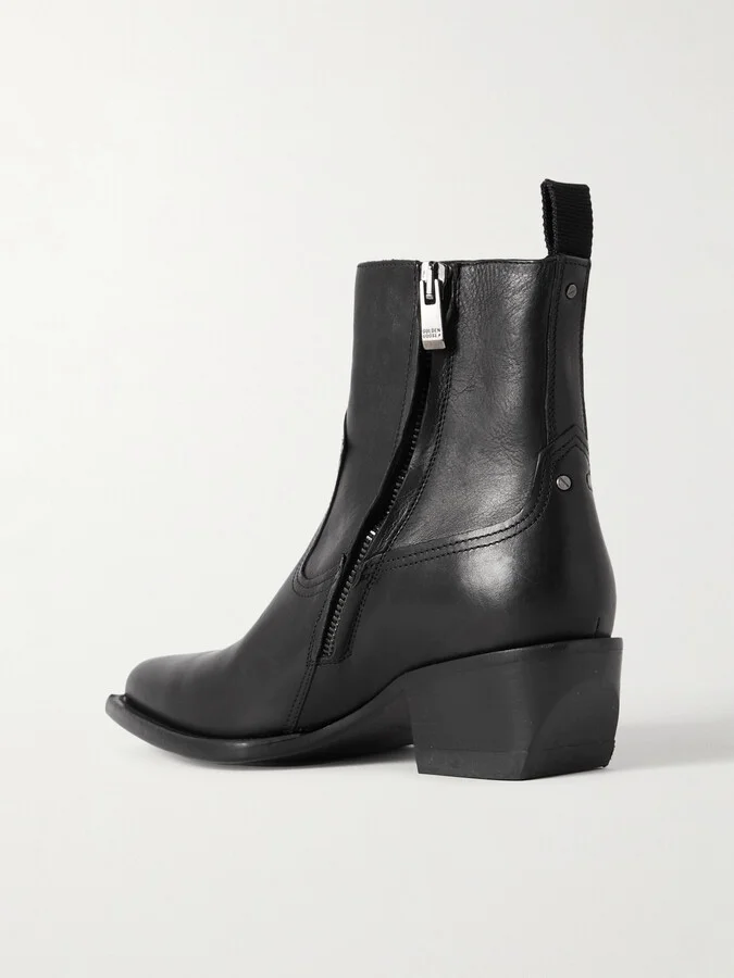 Golden Goose - Debbie Leather Ankle Boots - Black - Image 3