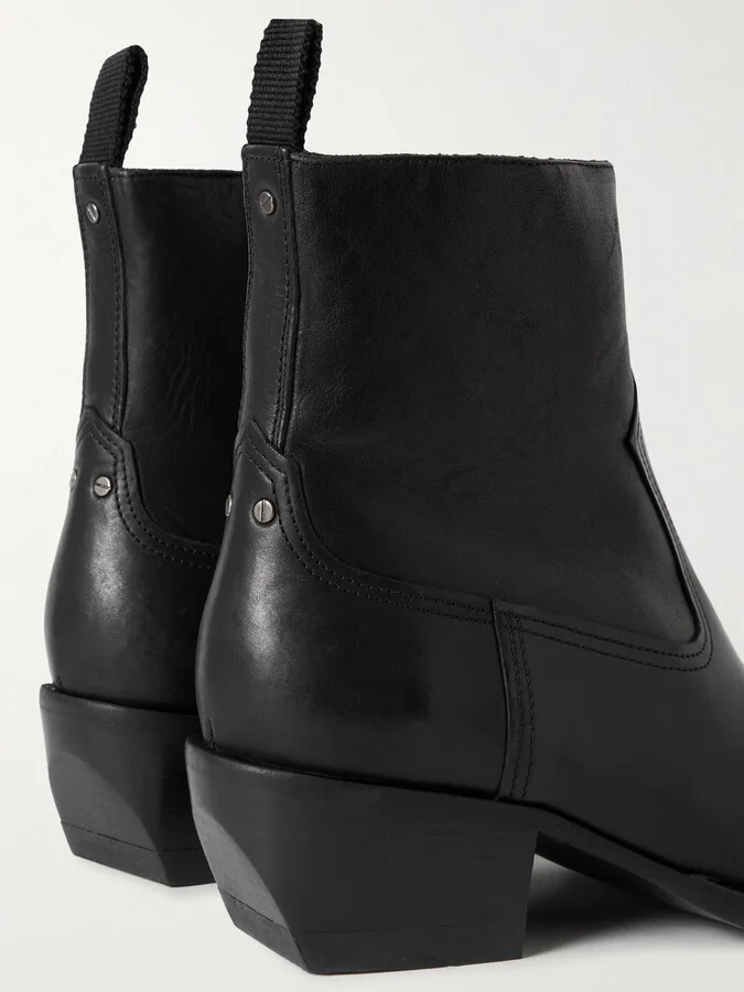 Golden Goose - Debbie Leather Ankle Boots - Black - Image 4