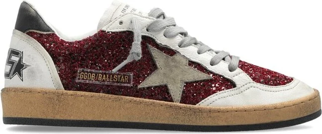 Golden Goose Deluxe Brand Ball Star Panelled Glittered Sneakers