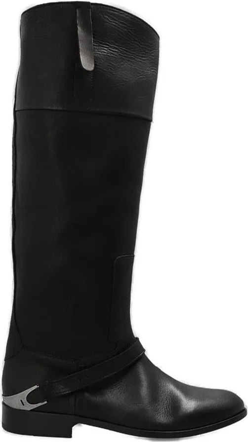 Golden Goose Deluxe Brand Charlie Logo-Engraved Boots