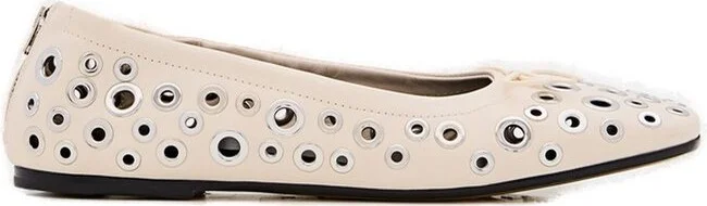 Golden Goose Deluxe Brand Eyelets Detailed Flat Shoes